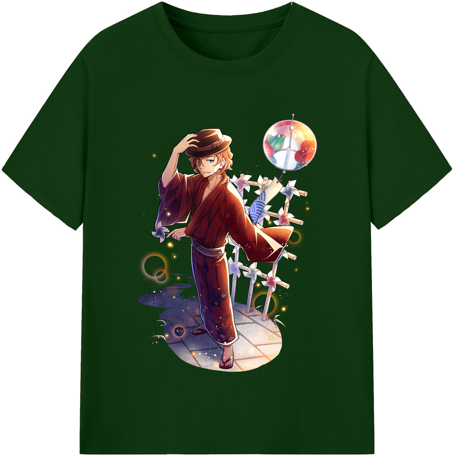 （画像用） 文豪ストレイドッグス Bungo Stray Dogs 綿100％半袖Tシャツ（フロントプリント）